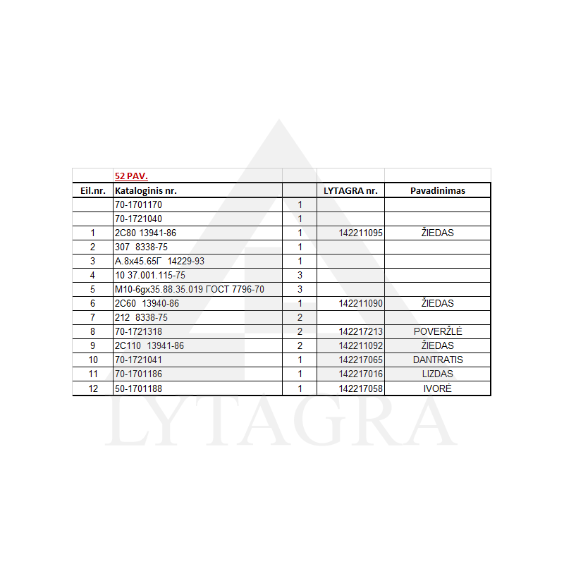 70-1701186 LIGZDA