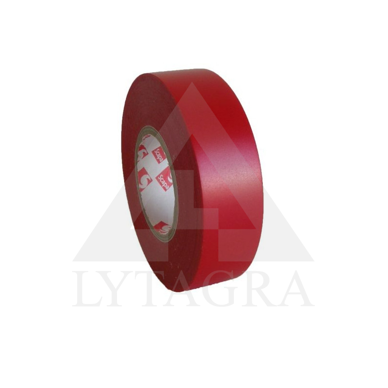 IZOLĀCIJAS LENTA PVC 25MX19MMSARKANA