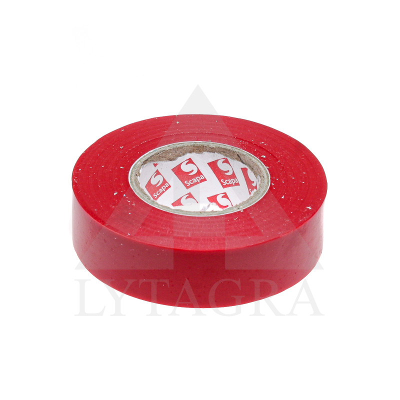 IZOLĀCIJAS LENTA PVC 25MX19MMSARKANA