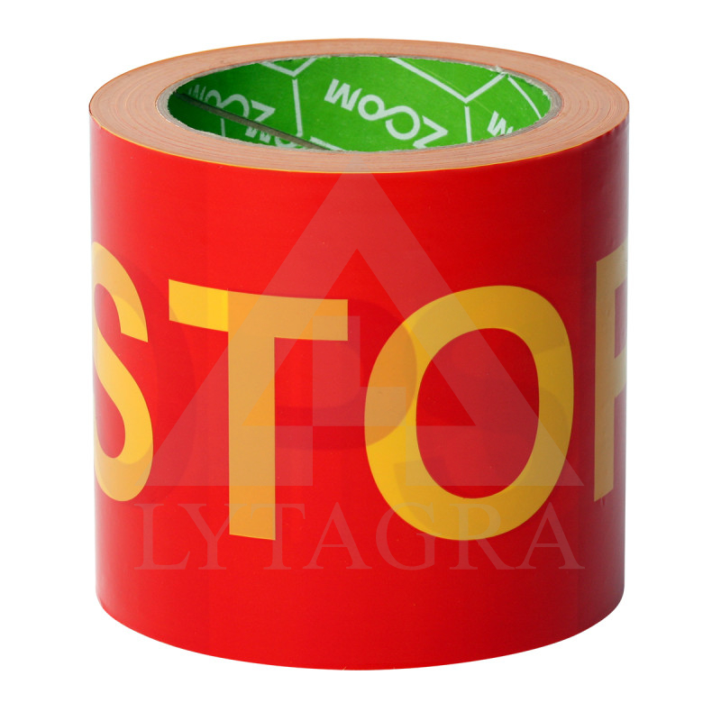 0255003 BRĪDINĀJUMA LENTA STOP 100MMX100M DZELTENA