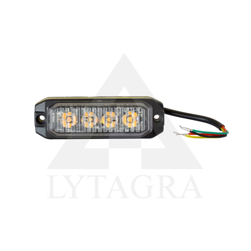 LED LAMPA DZELTENA 4x3W 12-24V 453706104
