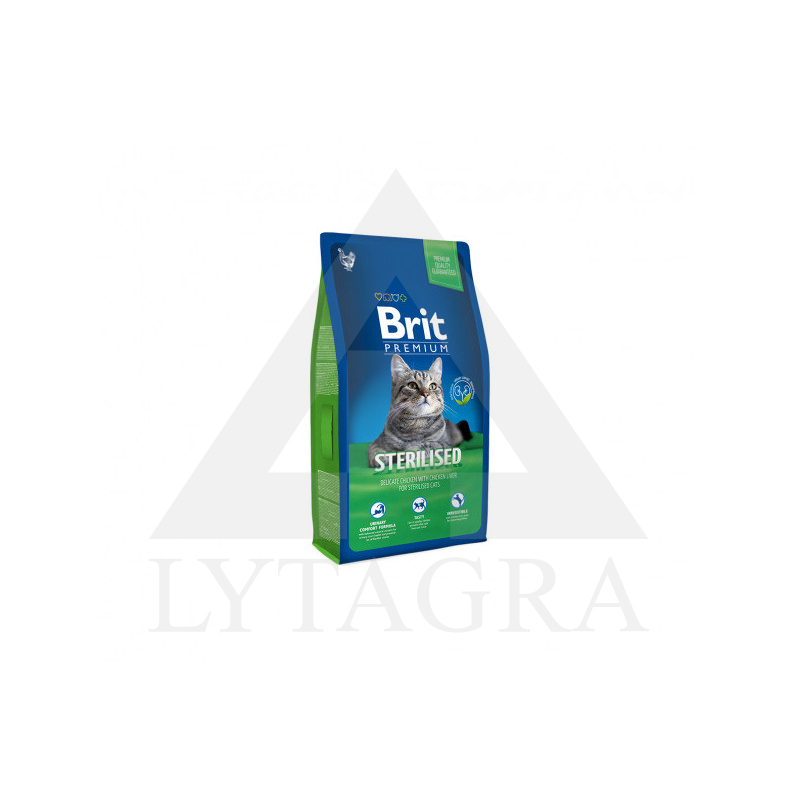 0.3KG KAĶU BARĪBA BRIT PREM/ STERILIZ.