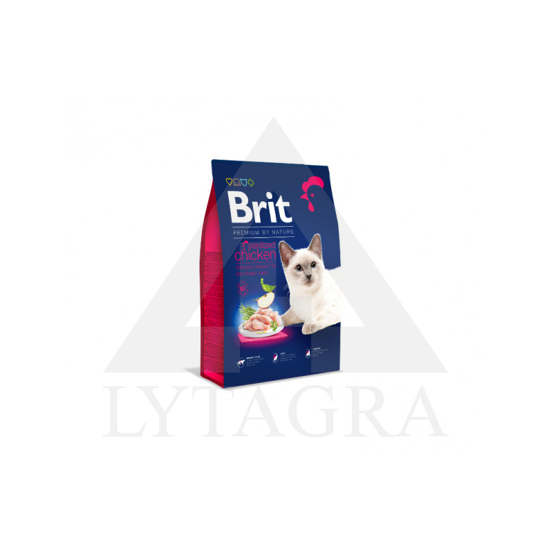 1.5KG KAĶU BARĪBA BRIT PREM/ STERILIZ.