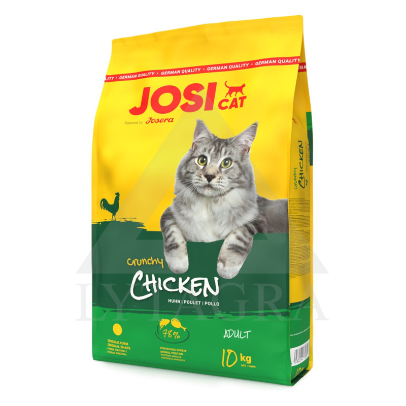 JOS0278 10 KG BARĪBA KAĶU JOSICAT CRUNCHY AR VISTU