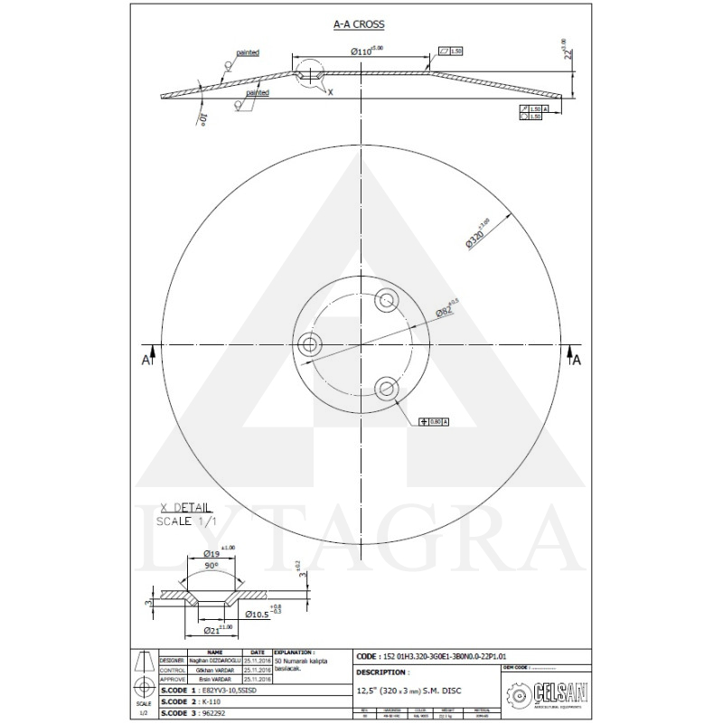 C 534902 /962292 DISKS AMAZONE 320x3MM