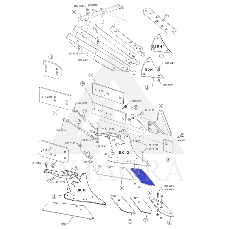 3364051/B2SL KALTS KR./LEMKEN/ITALIA