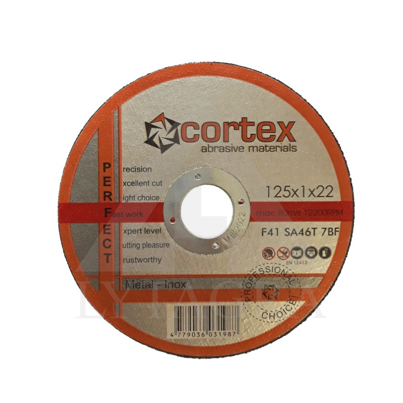 GLO 12778  DAA MET.DISKS 125x1x22.2 SA 46TBF F4