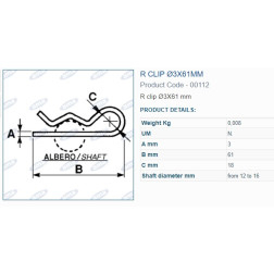 A00112 FIKSATORS 3mm