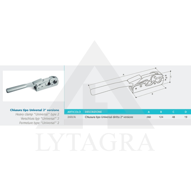 A03980 BORTU FIKSATORS 260/A