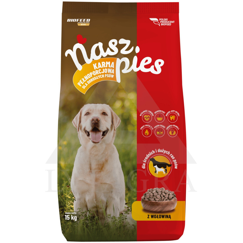 15 KG BARĪBA SUNIM NASZ AR VISTAS GAĻU