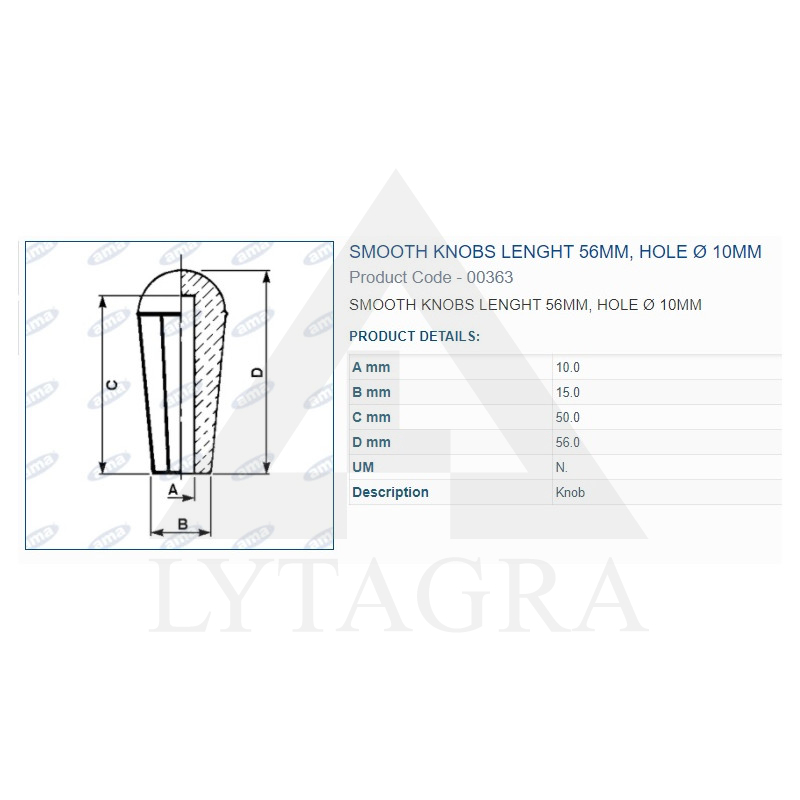 00363 ROKTURA UZGALIS 10MM