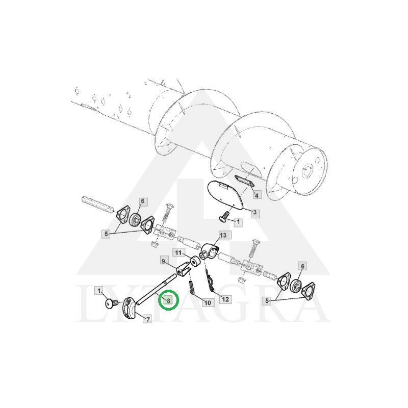 H.169914 ŠNEKA PIRKSTS/JOHN DEERE/