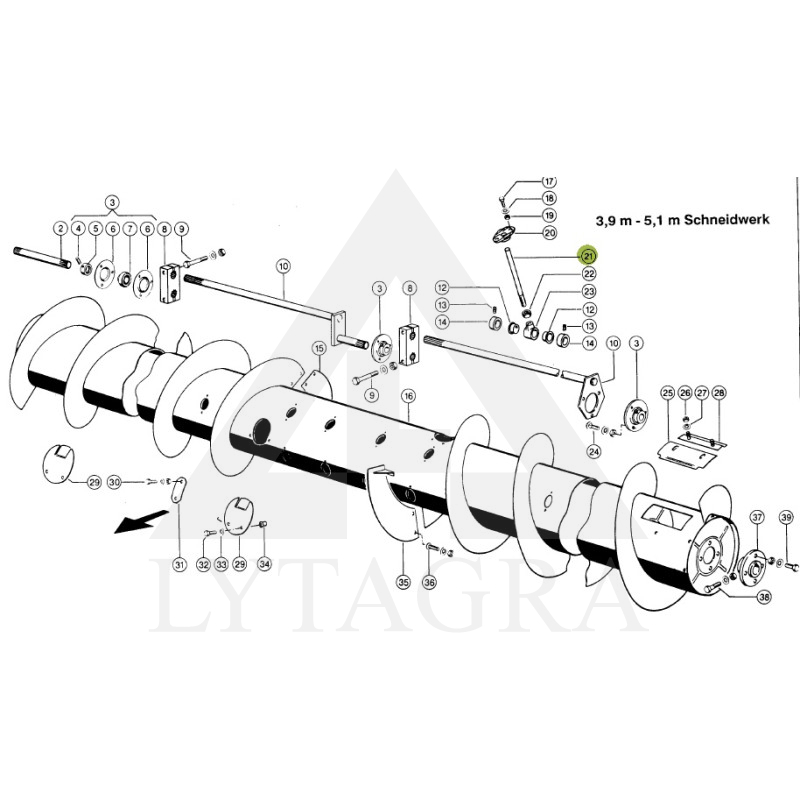 645830 ŠNEKA PIRKSTA TURĒTĀJS/CLAAS/