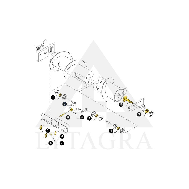 80740844 ŠNEKA PIRKSTA TURĒTĀJS  NEW HOLLAND