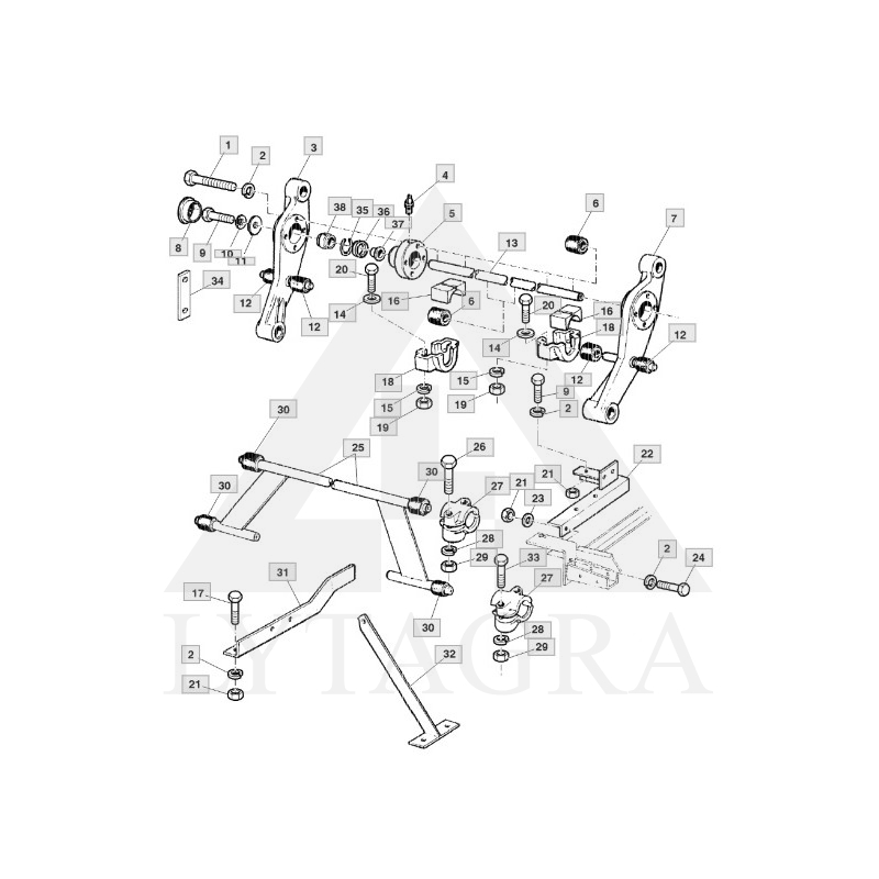 P.42100 GUM.BUKSE/JOHN DEERE//JOHN DEERE/