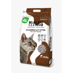 Bentonīta kaķu pakaiši BelaClean CLEAN+ ar kafijas aromātu 10 l