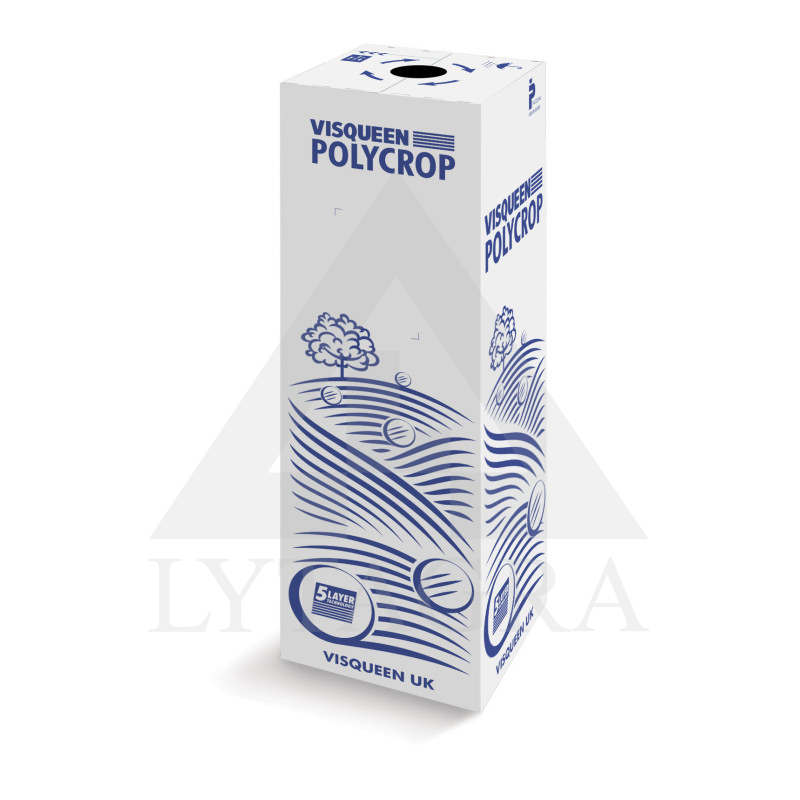 "POLYCROP" MELNA 750MM x 1500M x 0.025MM 5 SLĀŅU PĀRKLĀJUMA PLĒVE