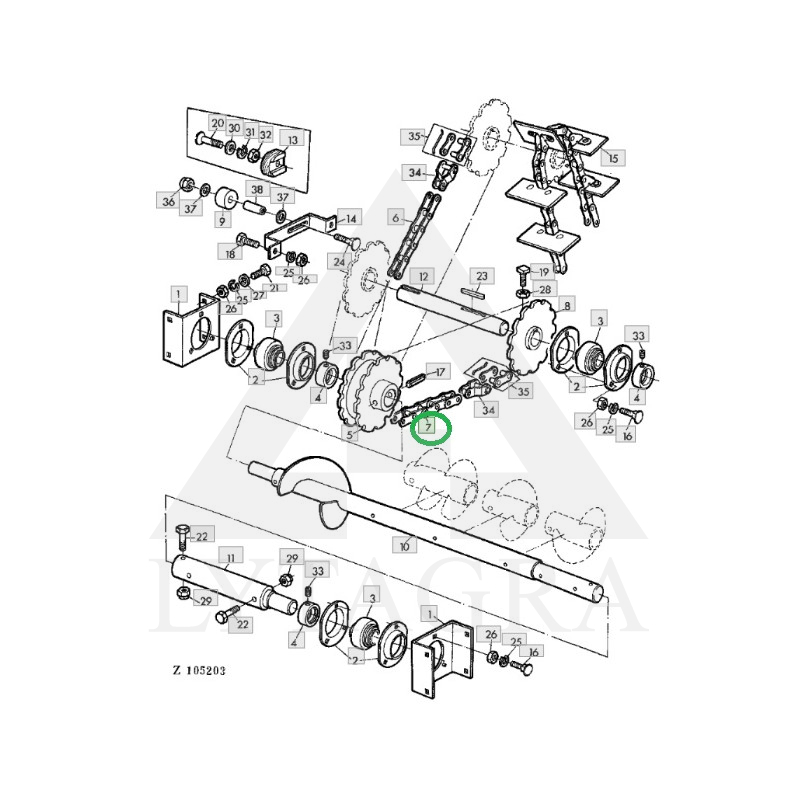 AZ17183 ĶĒDE JOHN DEERE