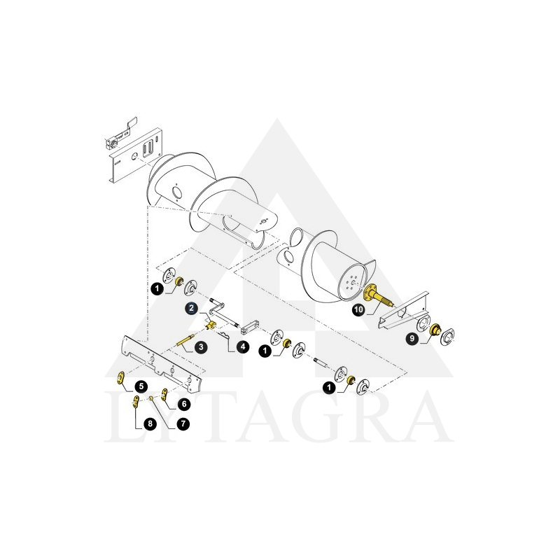 84000121 HEDERA ŠNEKA PIRKSTS 16mm /NEW HOLLAND/