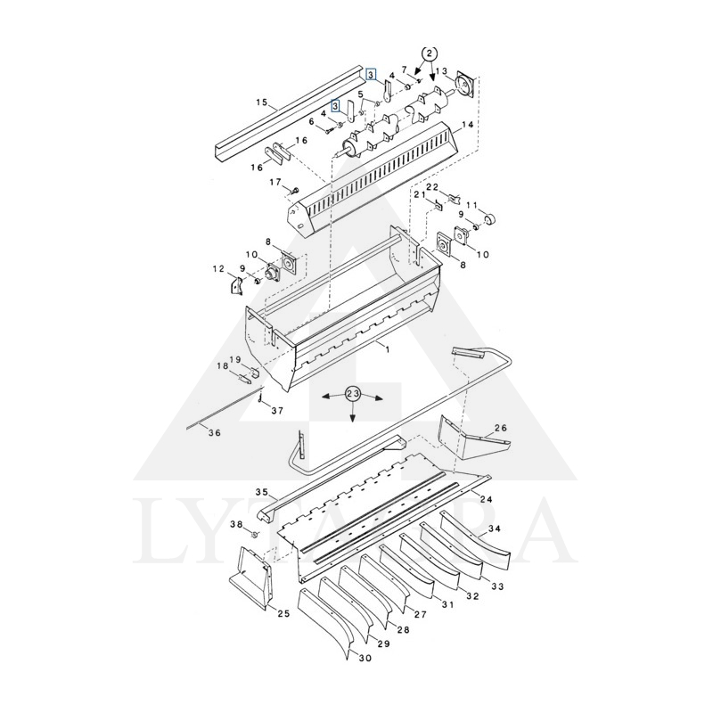 84068444 SMALC.NAZIS  NEW HOLLAND/175X50X4.5X20/