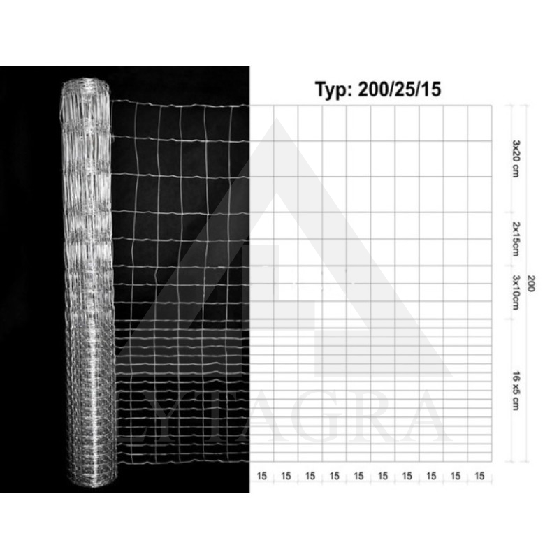CINKOTS MEŽSAIMNIECĪBAS TĪKLS 200/25/15 M