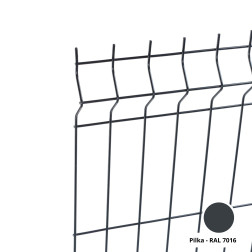 Pelēks žoga segments 5.0 (+/-0.2 mm), 1.53x2.5 m