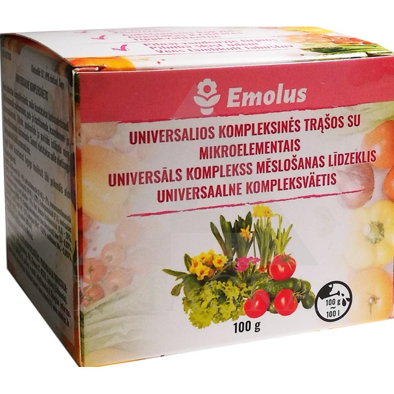 UNIVERSĀLAIS MĒSLOJUMS PAPILDMĒSLOŠANAI NPK 100G 14-11-25+ME KOMBI