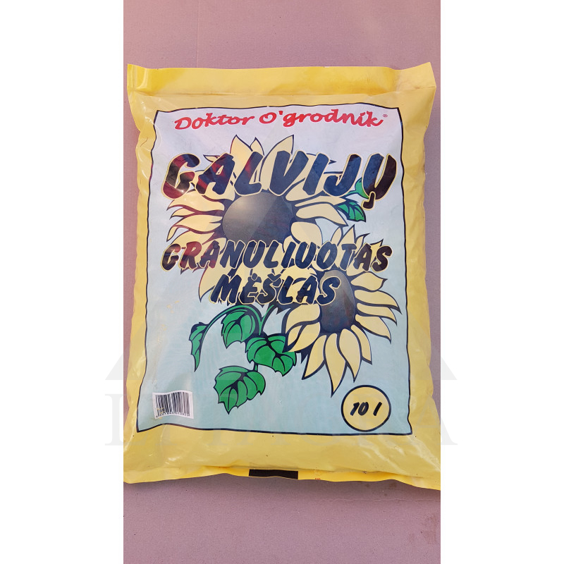 Granulēti liellopu mēsli 10l