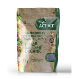 GRANULĒTS EKOLOĢISKAIS MĒSLOJUMS 4KG