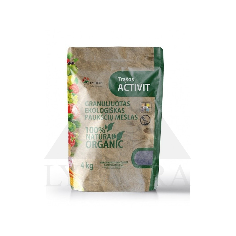 GRANULĒTS EKOLOĢISKAIS MĒSLOJUMS 4KG