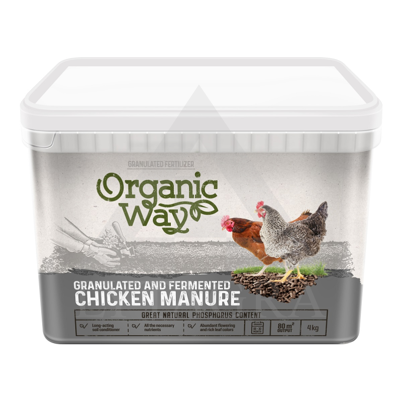 Granulēti vistu mēsli 4 kg