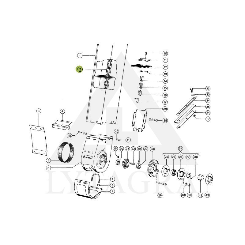 727839.0 GR. ELEVATORS CLAAS 3200 LITRU BUNK.