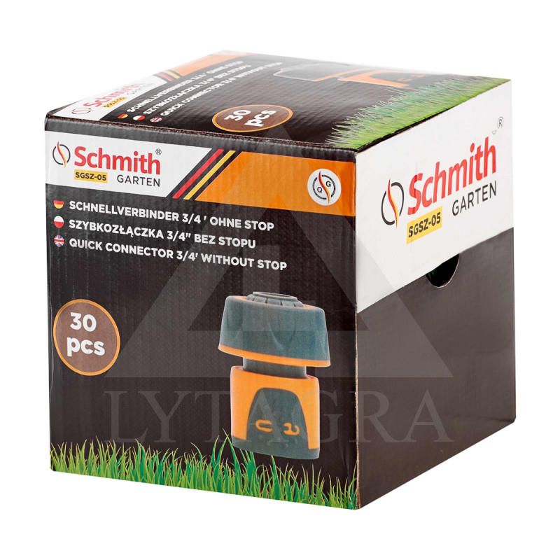 Ātrais savienotājs laistīšanas šļūtenei Schmith SGSZ-01, 1/2"
