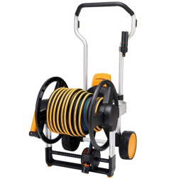 Laistīšanas šļūtenes ratiņi XL ar šļūteni un riteņiem Fiskars 1062256