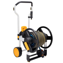 Laistīšanas šļūtenes ratiņi XL ar šļūteni un riteņiem Fiskars 1062256