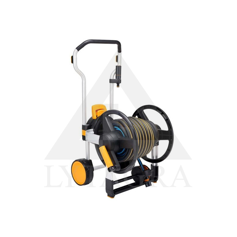Laistīšanas šļūtenes ratiņi XL ar šļūteni un riteņiem Fiskars 1062256