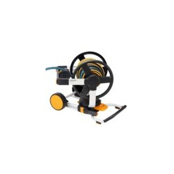 Laistīšanas šļūtenes ratiņi XL ar šļūteni un riteņiem Fiskars 1062256