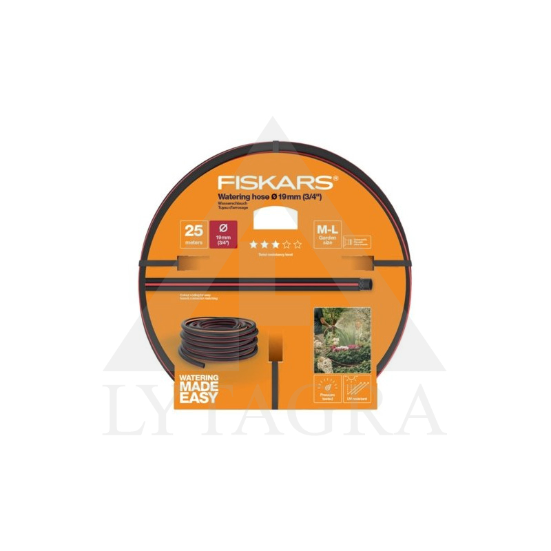 Laistīšanas šļūtene 19mm (3/4) 25m Q3 Fiskars 1027100