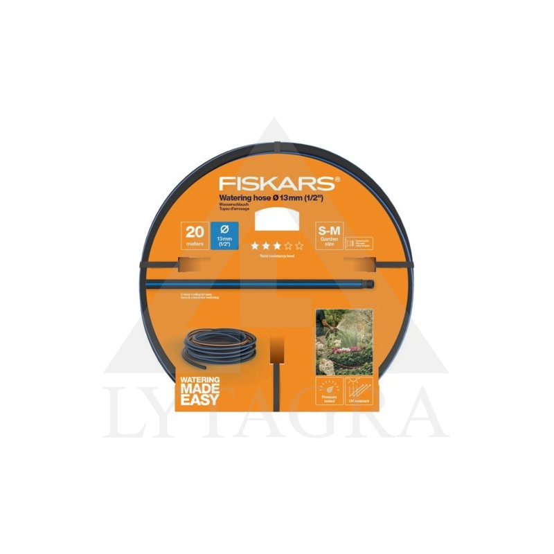 Laistīšanas šļūtene 13 mm (1/2) 20 m Q3 Fiskars 1027102