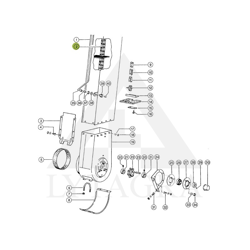 605925 GRAUDU  ELEVATORS CLAAS DOMINATOR 76/78
