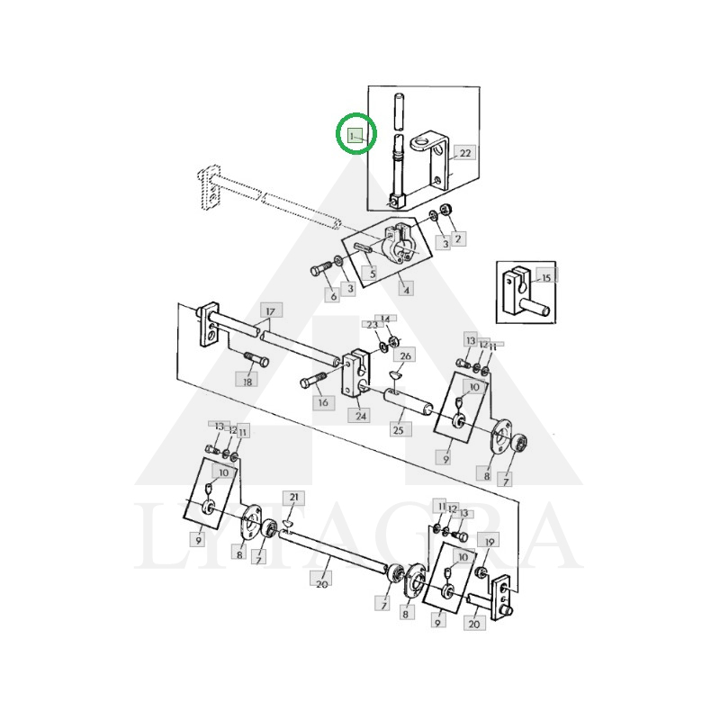 AZ49886 ŠNEKA PIRSTS/ JONHDEERE/