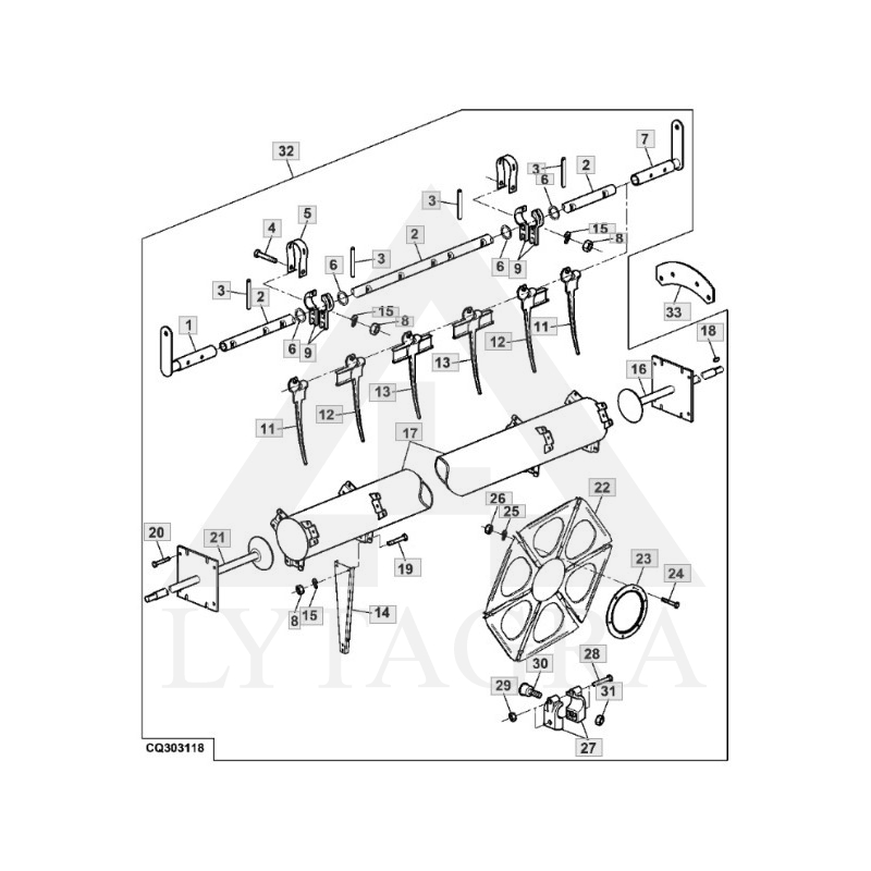 AH136689 PLAST. PIRKSTS JOHN DEERE