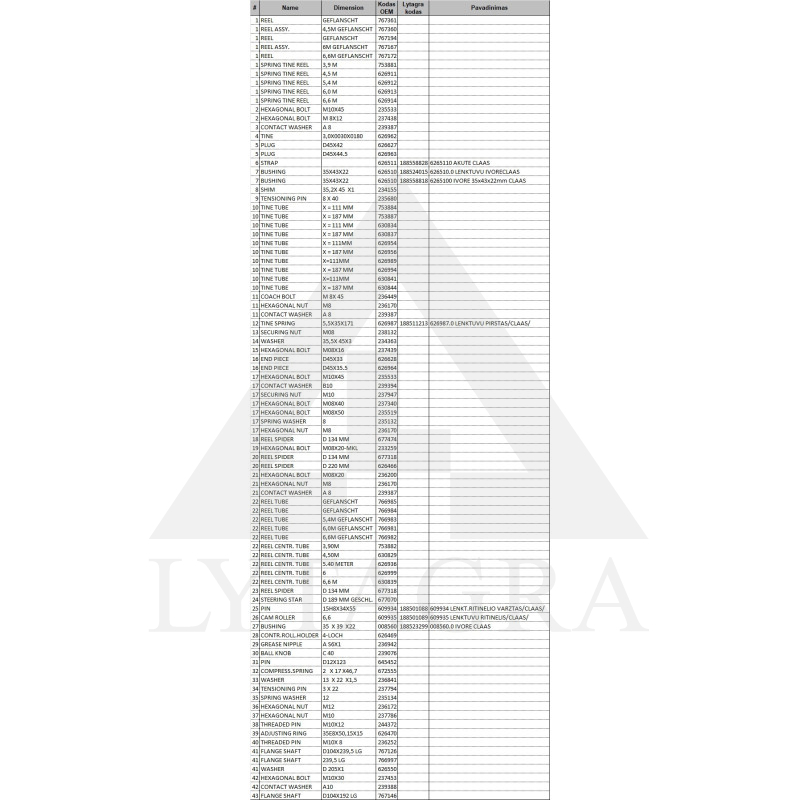 6265100 IVORE 35x43x22mm CLAAS