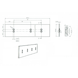 GREIDERA NAZIS ES STANDART 1220X220X12 4  CAUR.