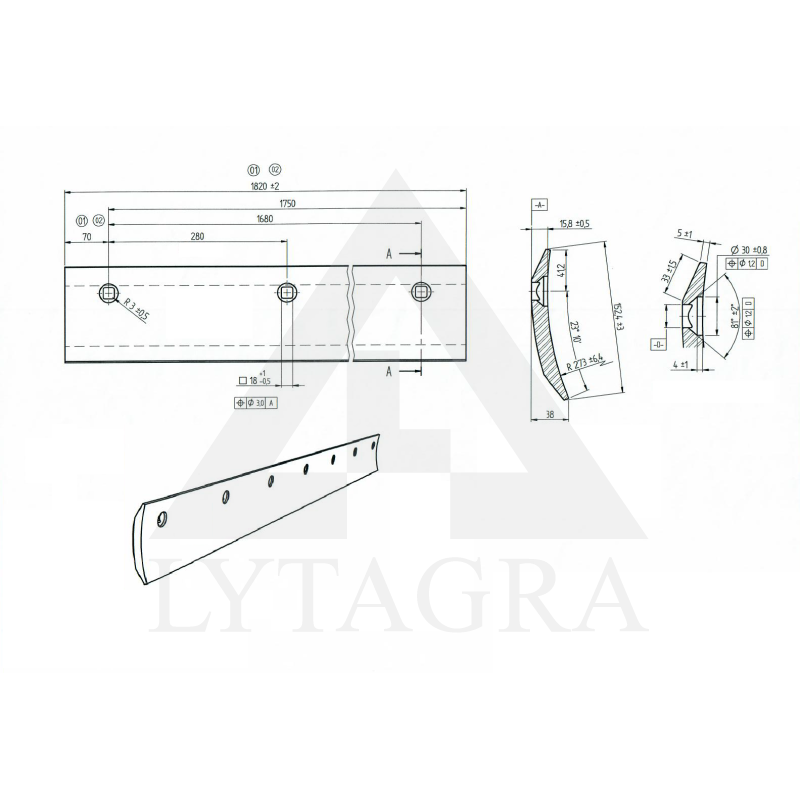 GREIDERA NAZIS IZLIEKT.1.8M  16MM HRC-25