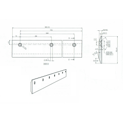 GREIDERA NAZIS 1820x152x16MM 7C. TAISNS
