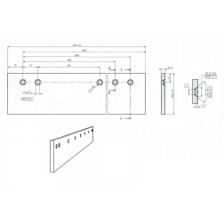 BG230TA GREIDERA NAZIS 2130x203x19MM 9C.