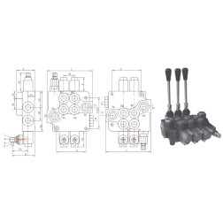 P80A1GKZ1 SADALĪTĀJS 1 SEKC. 80L/MIN