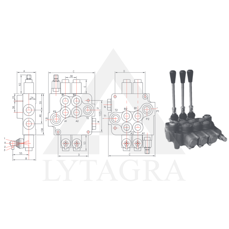 03P80A1A1A1GKZ1 SADALĪTĀJS  3SEKC.80L