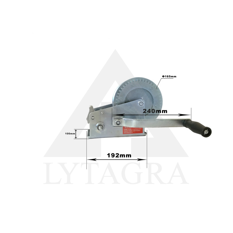 Manuālais vilkšanas mehānisms Realtek 124018-3000, 1350 kg